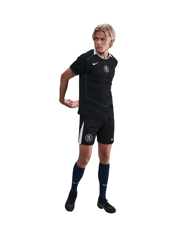 NIKE NIKE Športne hlače 'FC Chelsea London'  črna / bela