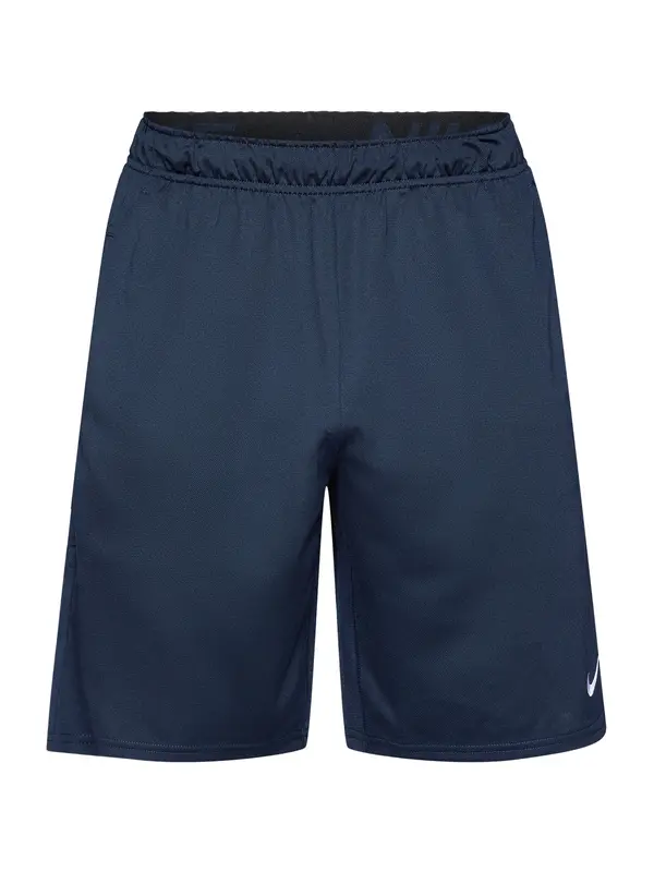 NIKE NIKE Športne hlače 'FLEX'  mornarska / bela