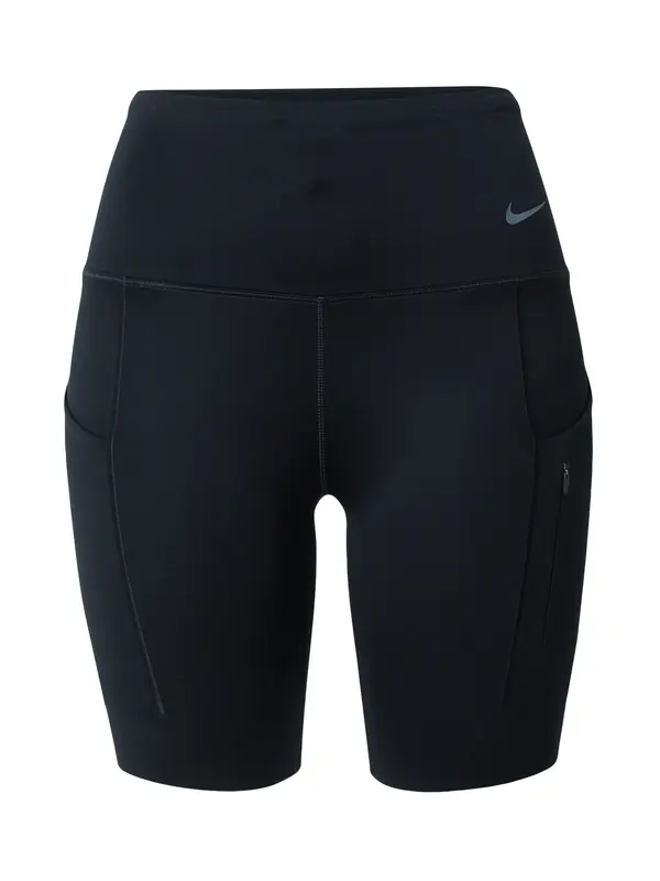NIKE NIKE Športne hlače 'Go'  svetlo modra / črna