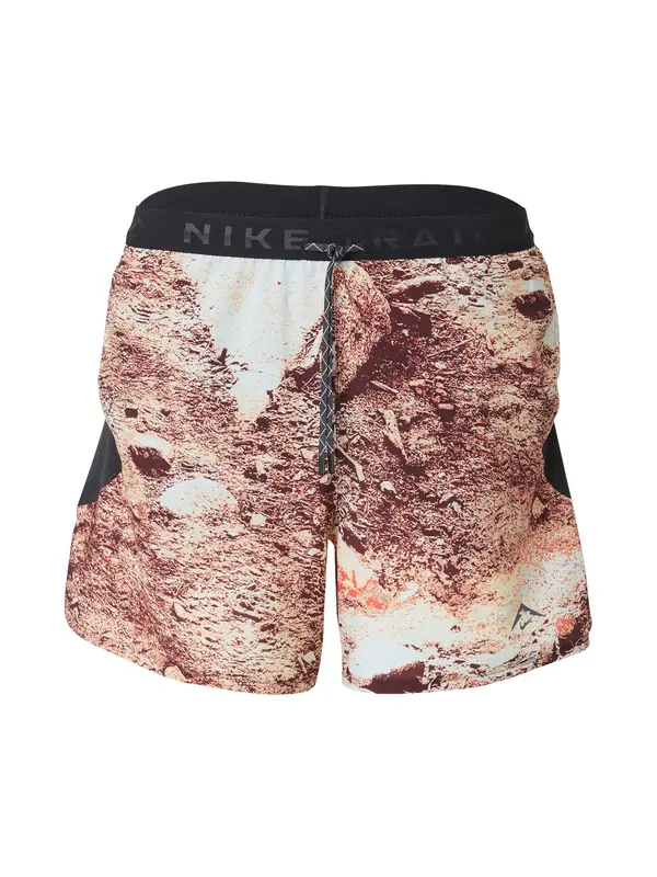 NIKE NIKE Športne hlače  kremna / rjasto rjava / temno rjava