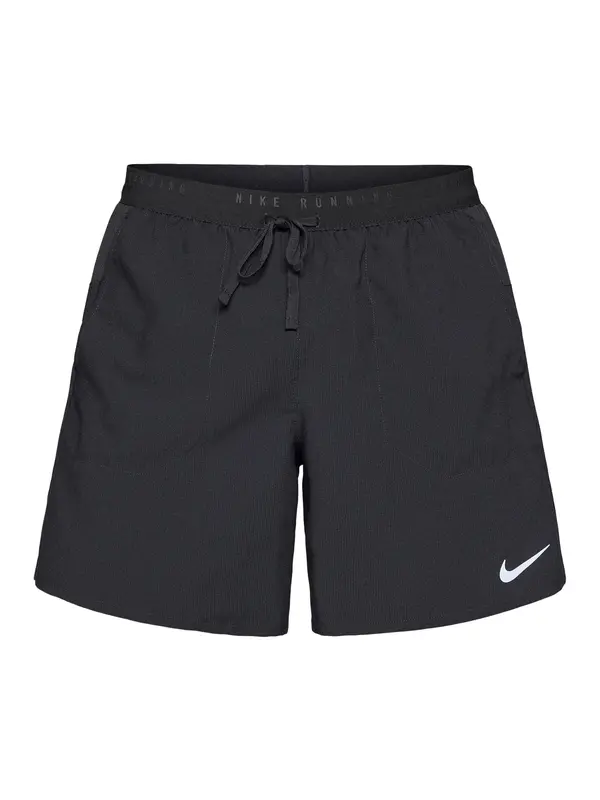 NIKE NIKE Športne hlače 'M NK DF STRIDE 7IN BF SHORT'  črna / bela