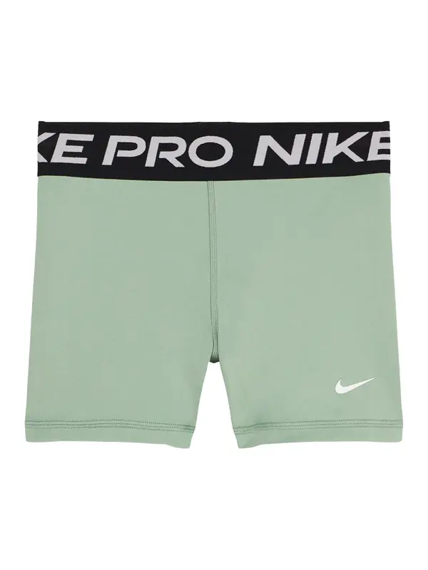 NIKE NIKE Športne hlače 'Nike Pro'  pastelno zelena / bela