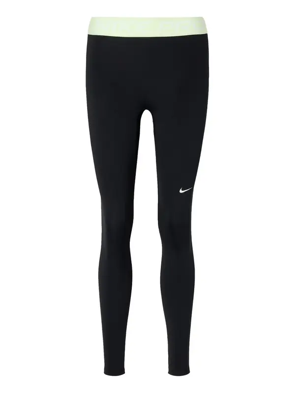 NIKE NIKE Športne hlače 'NP 365'  svetlo zelena / črna / bela