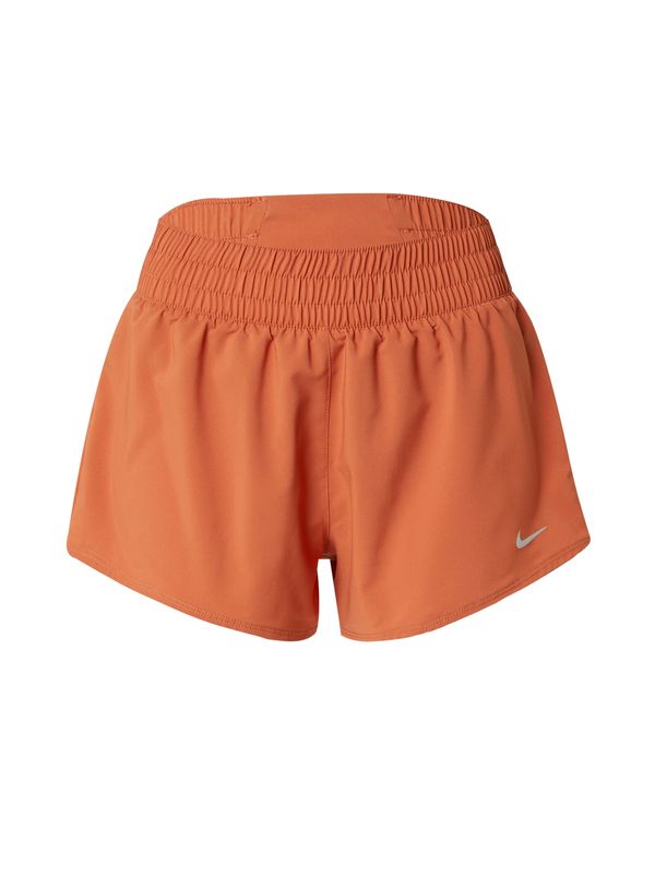 NIKE NIKE Športne hlače 'One'  svetlo siva / rjasto rdeča