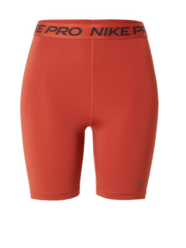 NIKE NIKE Športne hlače 'Pro 365'  temno oranžna / črna