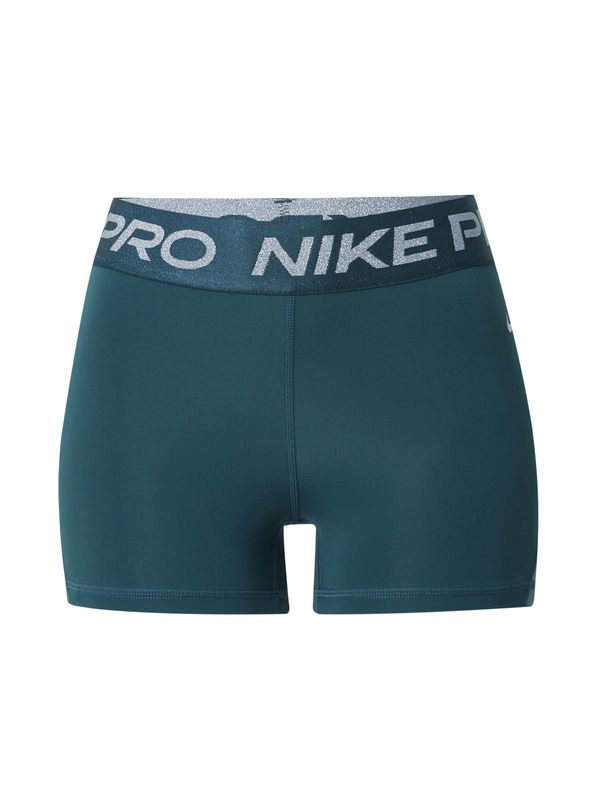 NIKE NIKE Športne hlače 'Pro'  siva / petrol