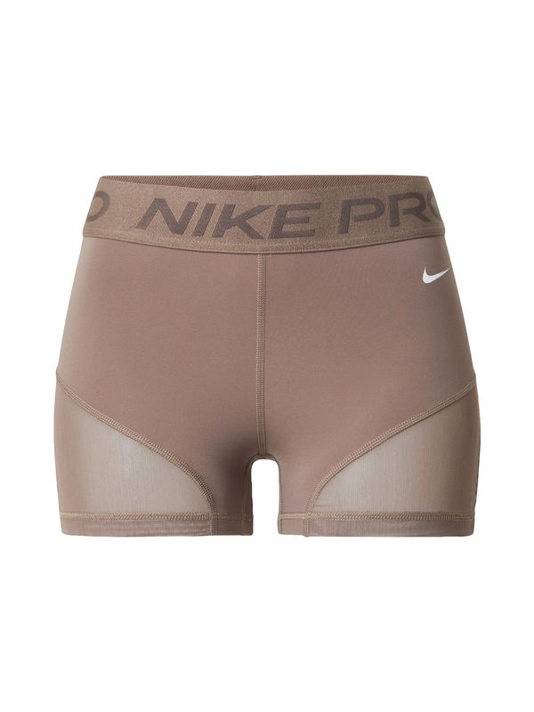 NIKE NIKE Športne hlače  rjava / temno rjava / bela