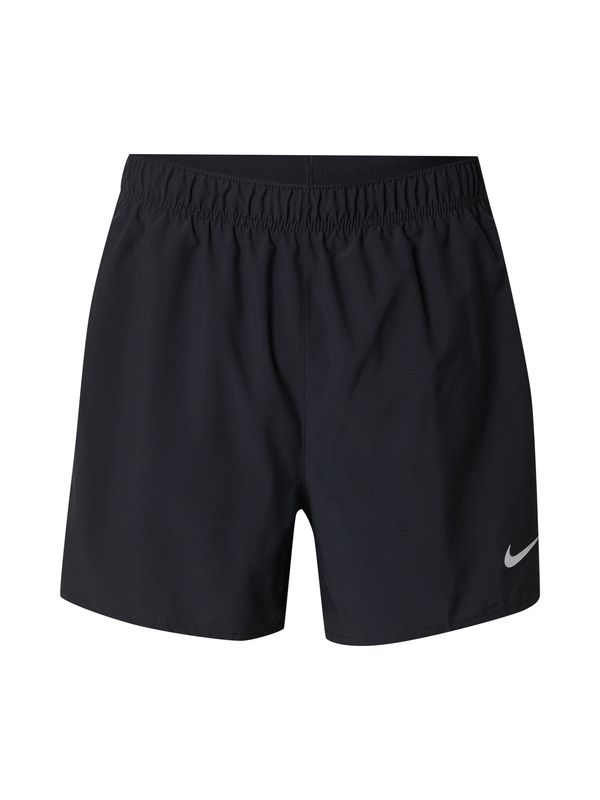 NIKE NIKE Športne hlače  svetlo siva / črna