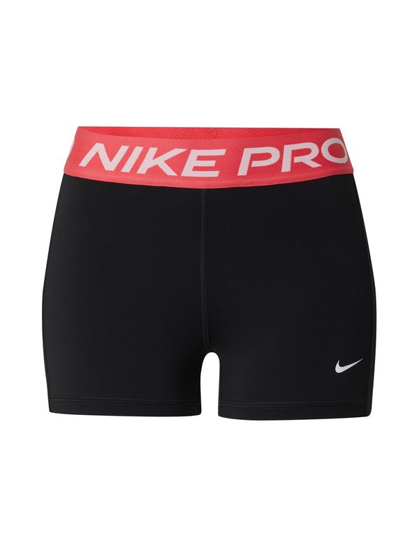 NIKE NIKE Športne hlače 'W NP DF 365 MR 3IN LPP SHORT'  svetlo rdeča / črna / bela