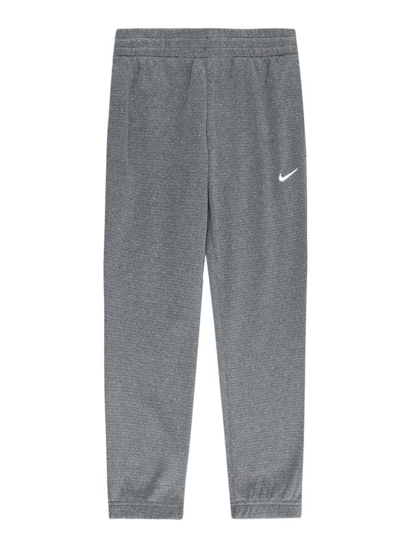 NIKE NIKE Športne hlače 'WINTERIZED'  pegasto siva / bela