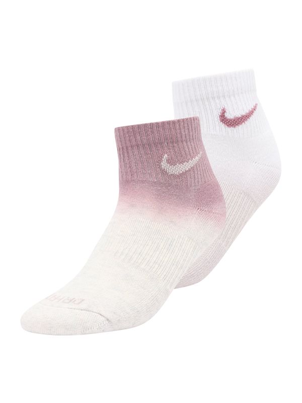 NIKE NIKE Športne nogavice 'Everyday Plus'  mauve / bela / naravno bela