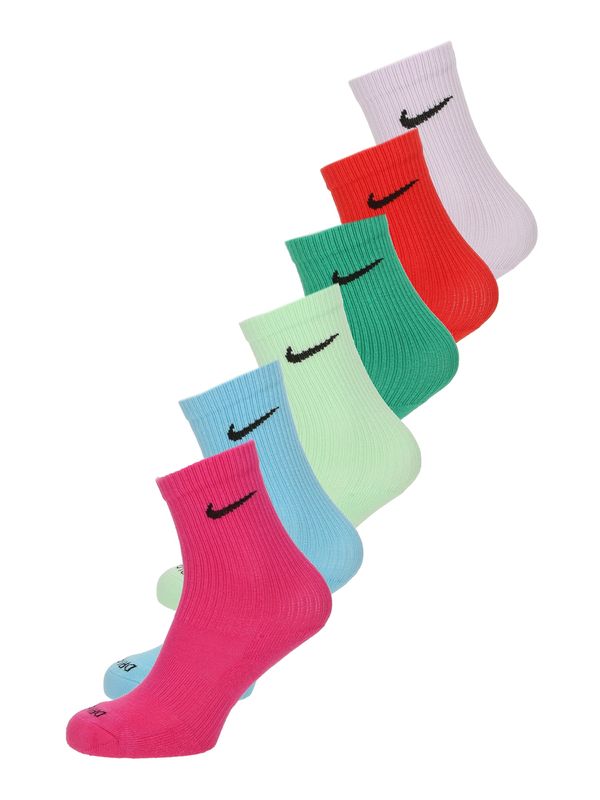 NIKE NIKE Športne nogavice 'Everyday Plus'  nebeško modra / limeta / svetlo zelena / pastelno lila / roza / rdeča / črna