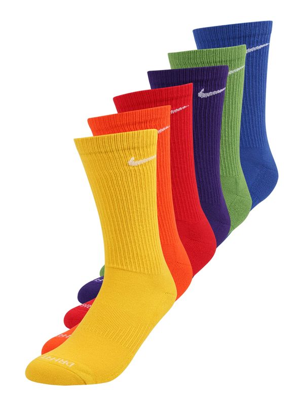NIKE NIKE Športne nogavice  modra / rumena / zelena / temno liila / oranžna / živo rdeča