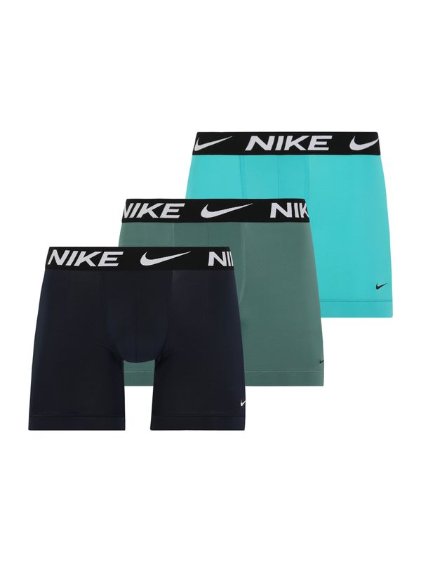 NIKE NIKE Športne spodnjice  voda / zelena / črna / pegasto bela