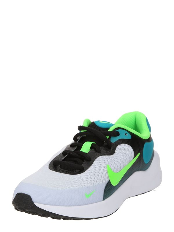 NIKE NIKE Športni čevelj 'REVOLUTION 7'  svetlo siva / petrol / neonsko zelena / črna