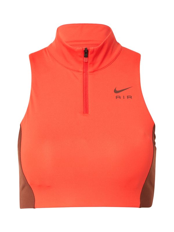 NIKE NIKE Športni nederček  burgund / oranžno rdeča