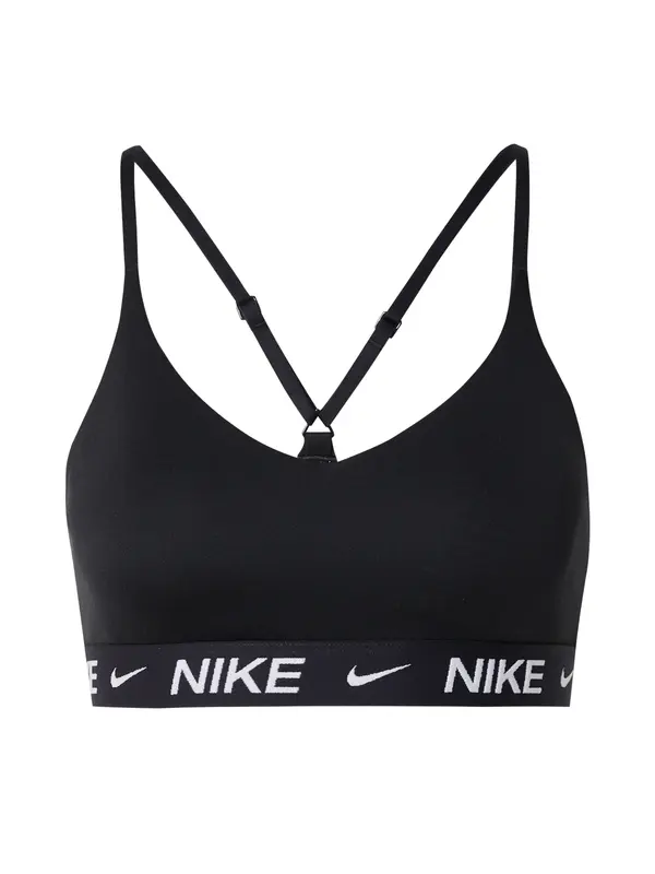 NIKE NIKE Športni nederček 'Indy'  črna / bela
