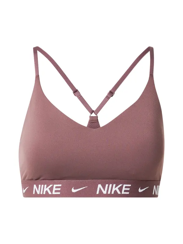 NIKE NIKE Športni nederček 'Indy'  rjava / bela