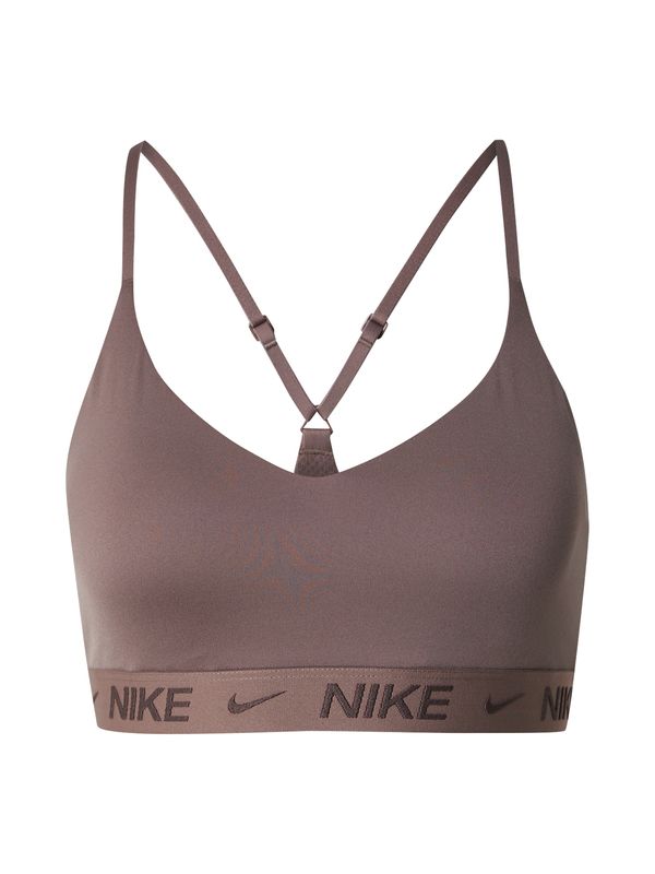 NIKE NIKE Športni nederček 'INDY'  rjava / črna