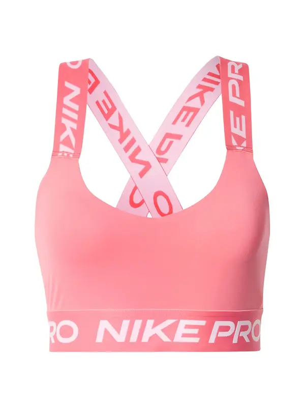 NIKE NIKE Športni nederček  losos / bela