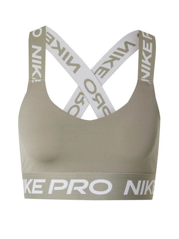 NIKE NIKE Športni nederček  pastelno zelena / bela