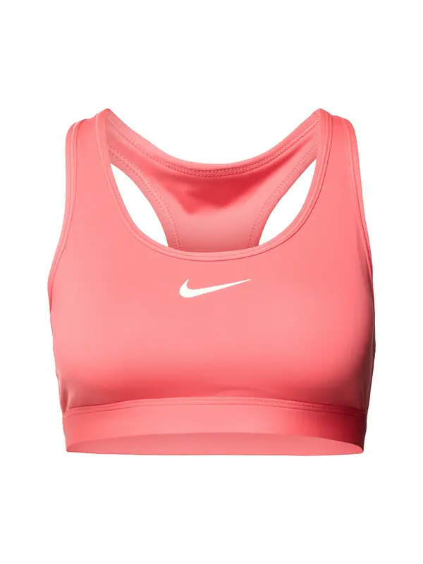 NIKE NIKE Športni nederček 'SWOOSH'  korala / bela