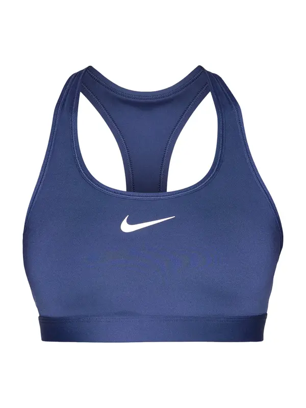 NIKE NIKE Športni nederček 'Swoosh'  safir / bela
