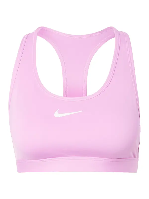 NIKE NIKE Športni nederček 'SWOOSH'  svetlo roza / bela