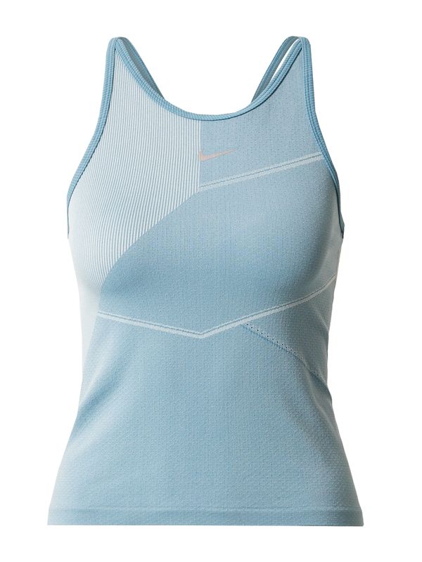 NIKE NIKE Športni top  cijansko modra / svetlo modra / siva