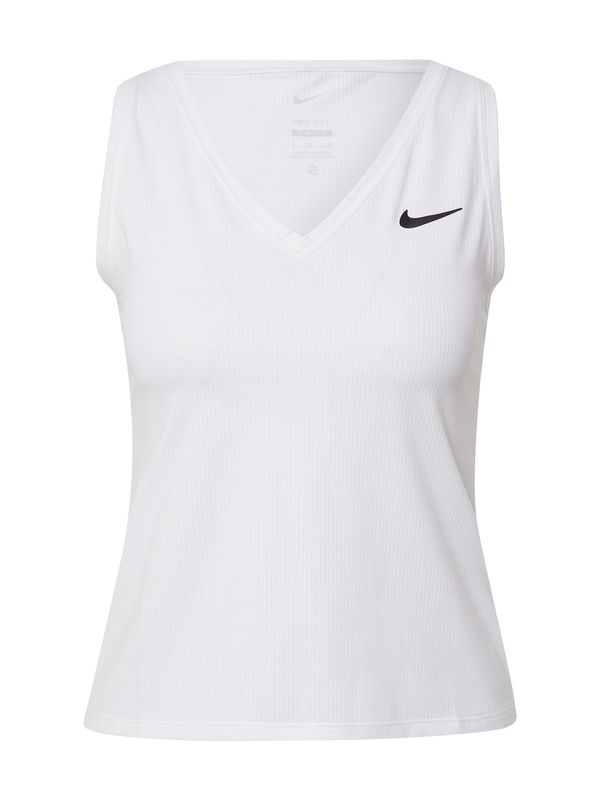 NIKE NIKE Športni top 'Court Victory'  črna / bela