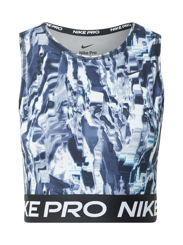 NIKE NIKE Športni top  golobje modra / pastelno modra / črna / bela