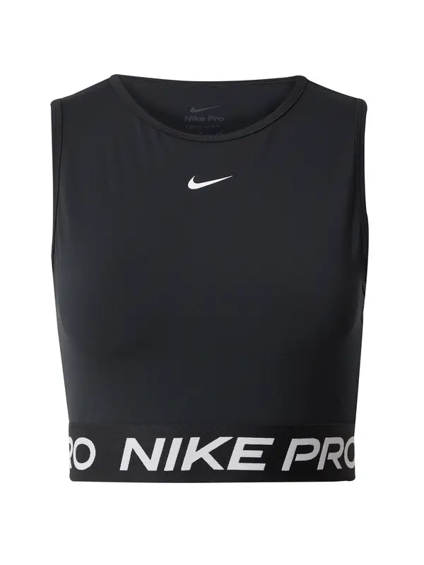NIKE NIKE Športni top 'NIKE PRO 365'  črna / bela