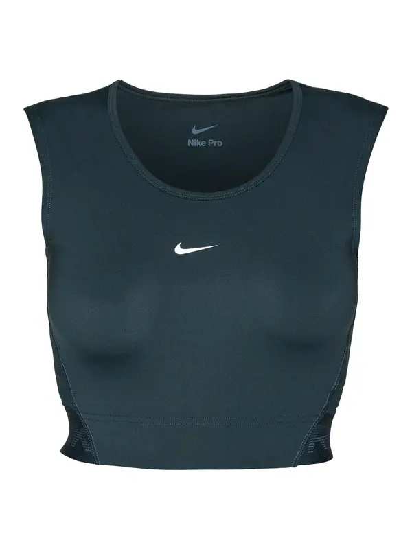 NIKE NIKE Športni top 'Nike Pro'  temno zelena / črna