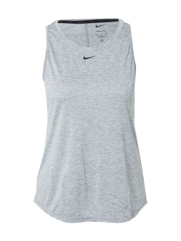 NIKE NIKE Športni top  pegasto siva / črna