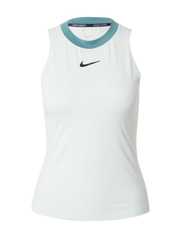 NIKE NIKE Športni top  petrol / črna / off-bela