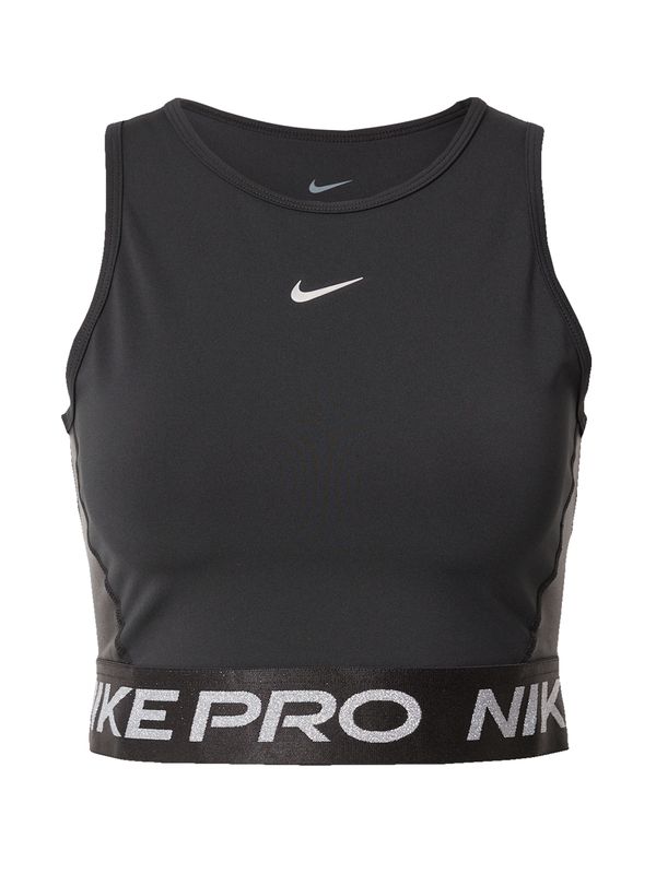 NIKE NIKE Športni top 'Pro'  črna / bela