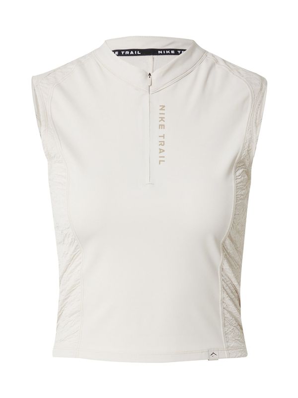 NIKE NIKE Športni top 'TRAIL'  brokat / svetlo siva