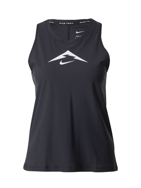 NIKE NIKE Športni top 'Trail'  črna / bela