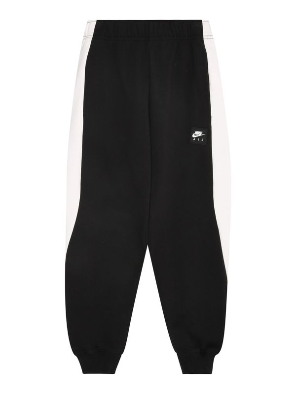 Nike Sportswear Nike Sportswear Hlače 'AIR'  črna / volneno bela
