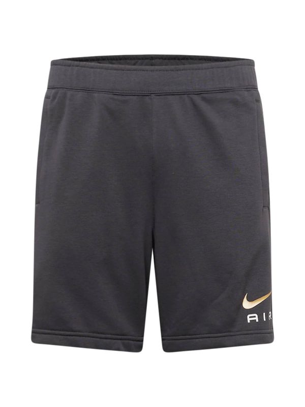 Nike Sportswear Nike Sportswear Hlače 'AIR'  pesek / temno siva / črna / bela
