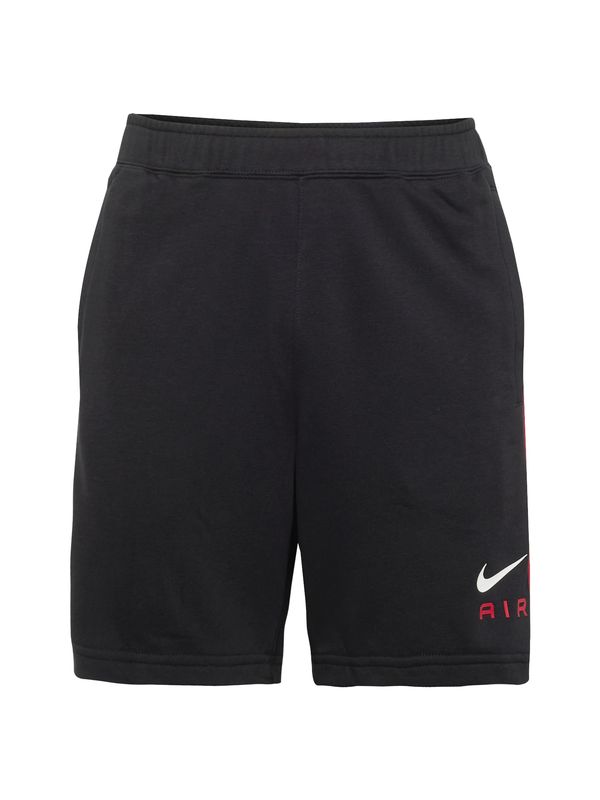 Nike Sportswear Nike Sportswear Hlače 'AIR'  rdeča / črna / off-bela