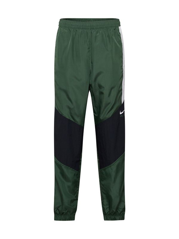 Nike Sportswear Nike Sportswear Hlače 'Air'  temno zelena / črna / off-bela