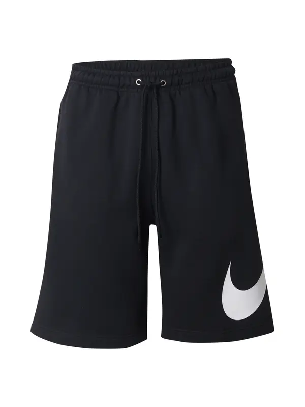 Nike Sportswear Nike Sportswear Hlače 'Club'  črna / bela