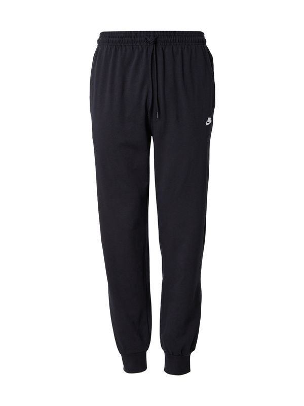 Nike Nike Sportswear Hlače 'CLUB'  črna / bela