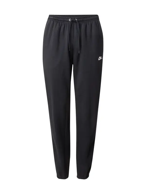 Nike Sportswear Nike Sportswear Hlače 'Club'  črna / bela