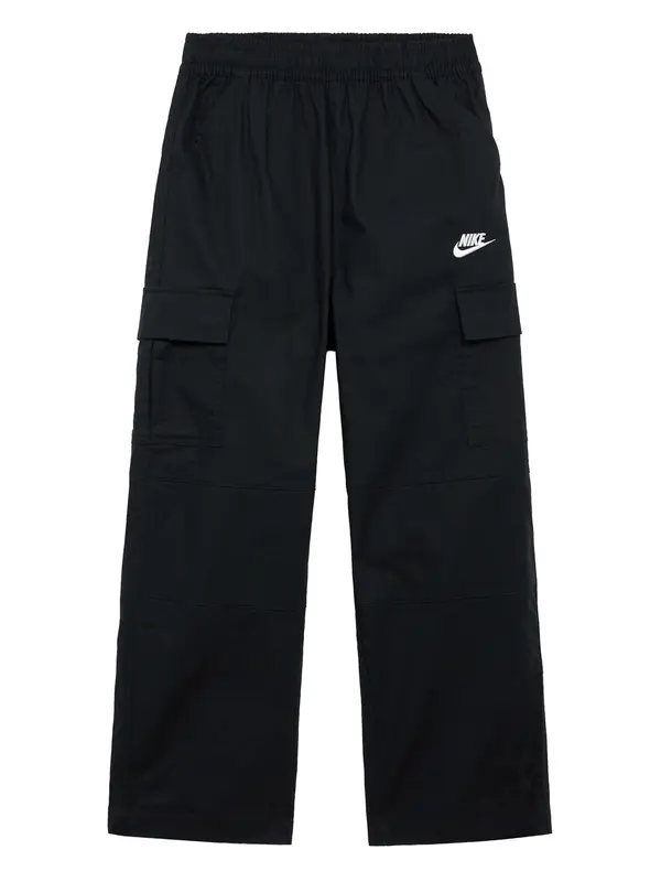 Nike Sportswear Nike Sportswear Hlače 'CLUB'  črna / bela