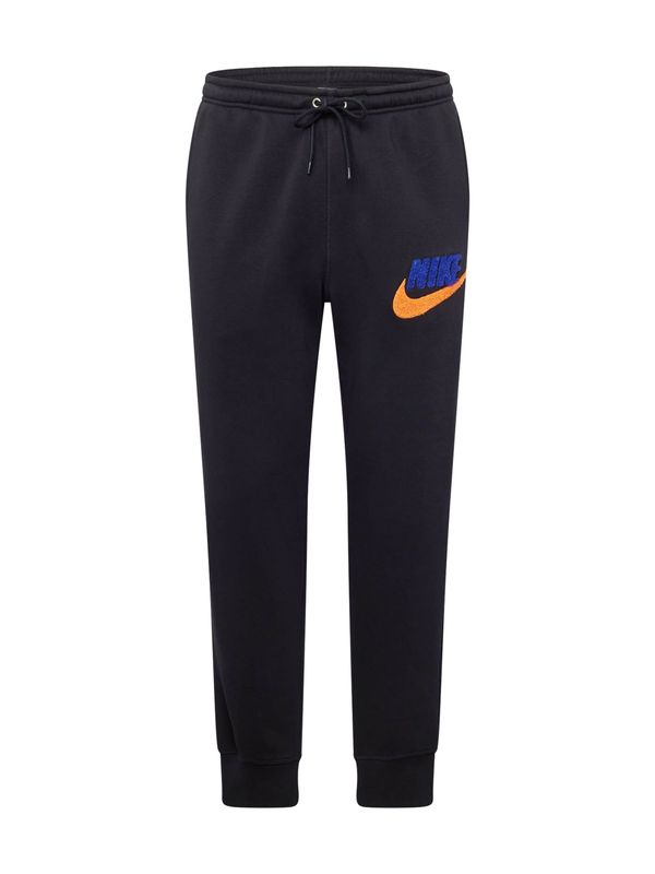 Nike Sportswear Nike Sportswear Hlače 'CLUB'  encijan / oranžna / črna