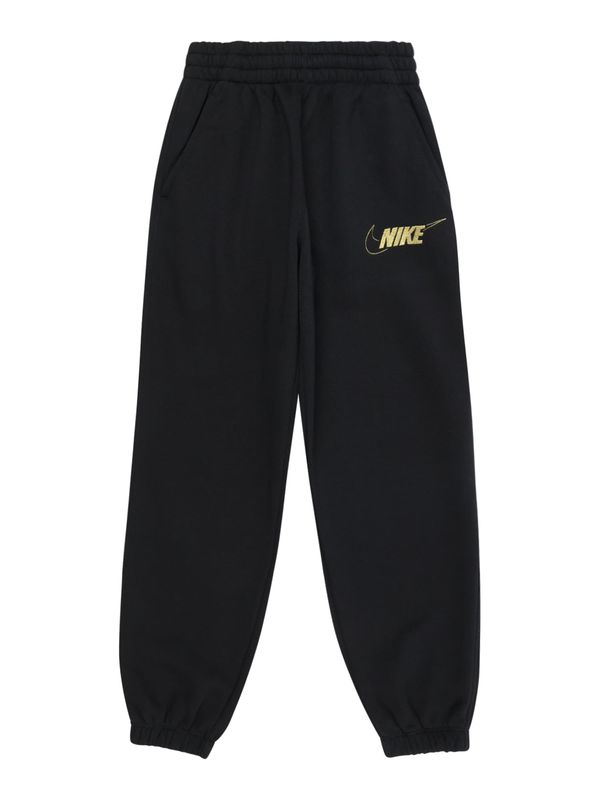 Nike Sportswear Nike Sportswear Hlače 'CLUB FLC'  zlata / črna