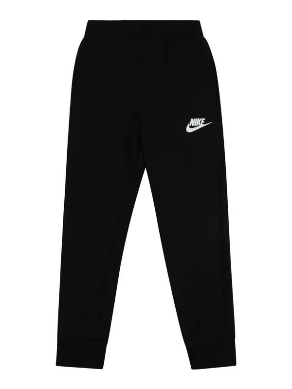 Nike Sportswear Nike Sportswear Hlače 'Club Fleece'  črna / bela