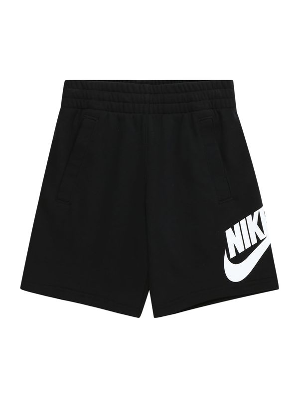 Nike Sportswear Nike Sportswear Hlače 'Club Fleece'  črna / bela
